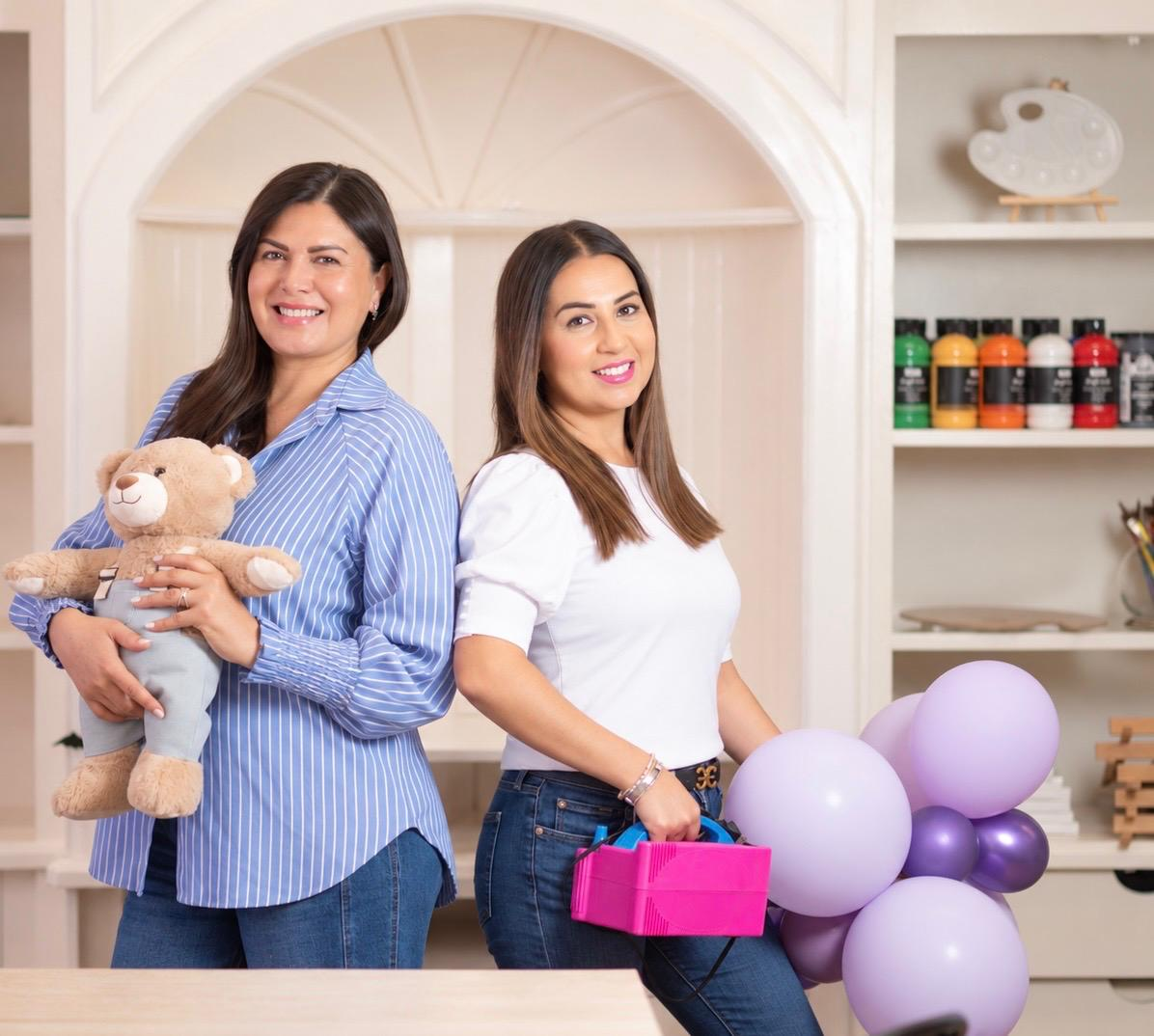 Imelda Cortez and her sister inside Create the Moment Studio